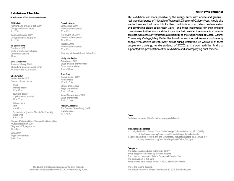 Layout ©2009 Siochain Hughes
